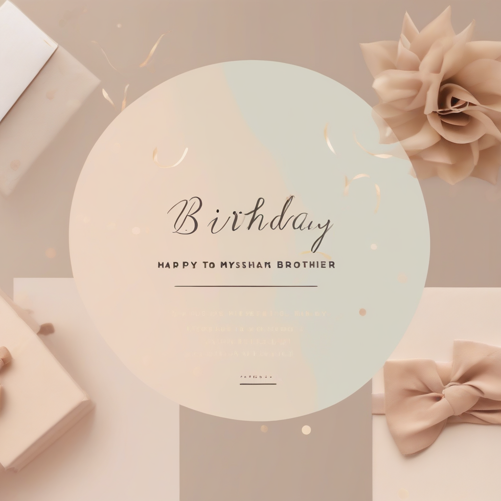 Best Birthday Wishes to My Brother