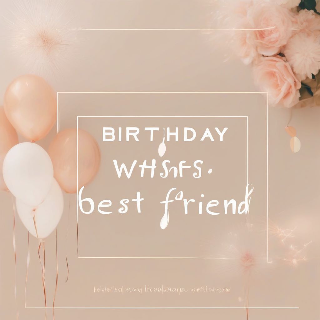 Perfect Birthday Wishes for Best Friend