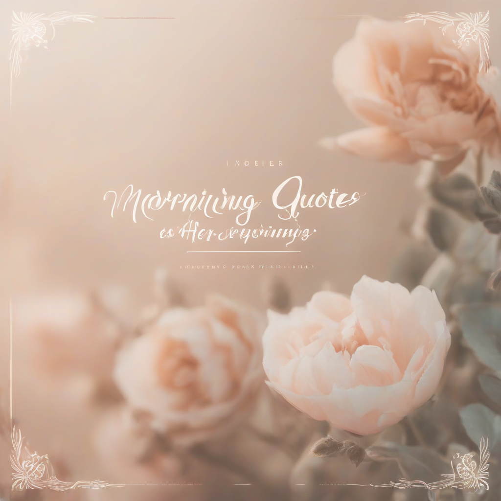 35 Inspirational Morning Quotes for Her to Brighten Her Day